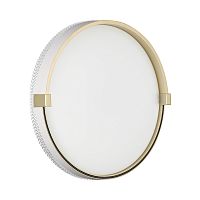 7646/CLN PALE SN 189 Светильник пластик/белый/золотой LED 36Вт 4000К D340 IP43 OLIDI WHITE