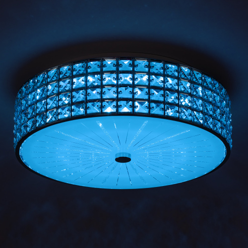 Citilux Портал CL32415G1 LED RGB Люстра хрустальная с пультом Хром фото 13