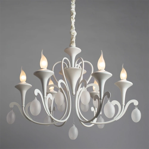 Подвесная люстра Arte Lamp MONTMARTRE A3239LM-6WH фото 2 Подвесная люстра Arte Lamp MONTMARTRE A3239LM-6WH фото 2