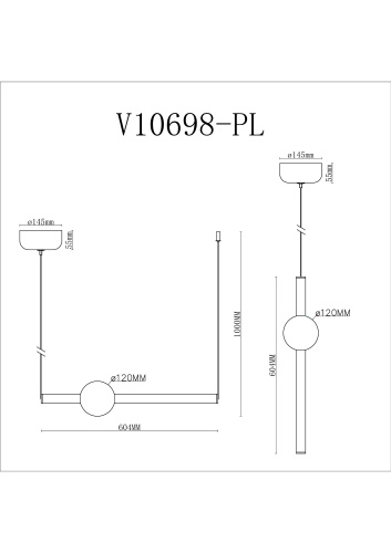Светильник подвесной светодиодный Moderli V10698-PL Eclipse фото 8 Светильник подвесной светодиодный Moderli V10698-PL Eclipse фото 8