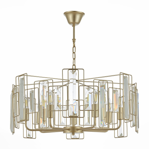 SLE103403-07 Светильник подвесной Шампань/Прозрачный E14 7*40W GIANO фото 7