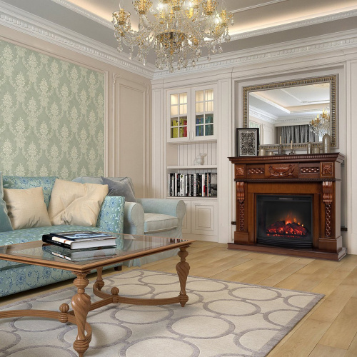 Электрокамин RealFlame Corsica Lux 25,5/26 NT с очагом Evrika 25,5 LED фото 7