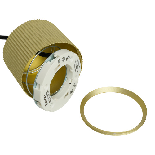 Светильник потолочный Feron Barrel HL4588 ARIA  levitation 12W, 230V, GX53, золото + черный, на подвесе 1,7 м фото 8