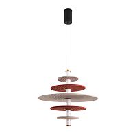8296/14AL LEDIO LN26 365 черный/бежевый/бурый, металл/фетр/акрил Подвес LED 14W 3000K 220V FELTA