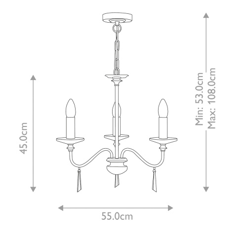 Люстра Elstead Interior, Арт. FP3-POL-NICKEL фото 7