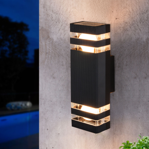 Настенный уличный светильник 1449 Techno  черный IP54 Techno 1449 черный фото 3