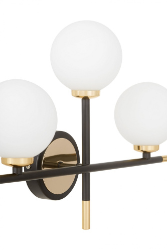 Бра Lumina Deco Marsiada LDW 6033N-3 BK+F.GD фото 2 Бра Lumina Deco Marsiada LDW 6033N-3 BK+F.GD фото 2