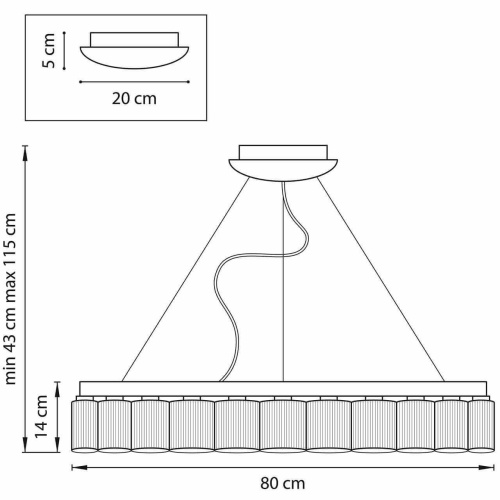 Подвесная светодиодная люстра Lightstar Nibbler 812236 фото 2 Подвесная светодиодная люстра Lightstar Nibbler 812236 фото 2