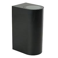 Светильник садово-парковый Feron.ONE DH015-P, на стену, 2*GU10 220-240V, черный пластик