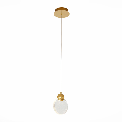 SL6104.203.01 Подвес ST-Luce Золотистый/Прозрачный,С пузырьками воздуха LED 1*3W 3000K MONTECELIO фото 4