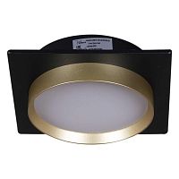 Встраиваемый светильник Reluce Technical 53005-9.0-001LD GX53 BK+GD