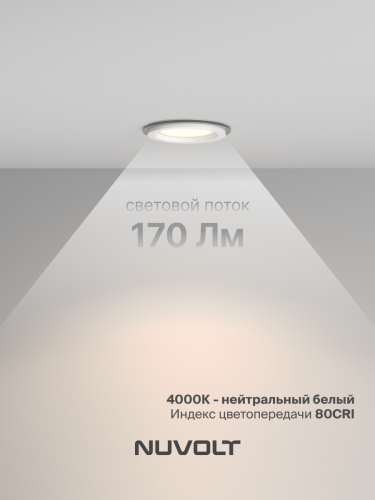 Встраиваемый светильник NUVOLT LDL-027W фото 31