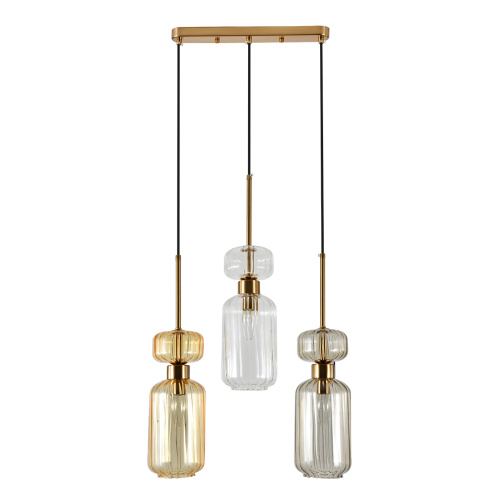 Подвесной светильник Escada 1141/3S E14*60W Beige/Clear/Amber фото 2 Подвесной светильник Escada 1141/3S E14*60W Beige/Clear/Amber фото 2