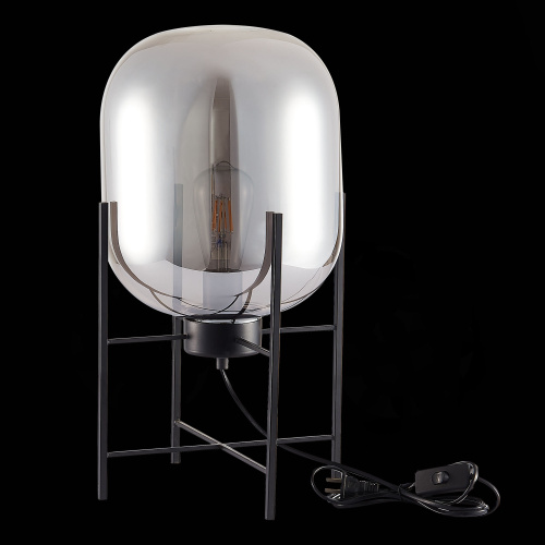 SL1050.704.01 Прикроватная лампа ST-Luce Черный/Дымчатый E27 1*40W BURASCA фото 4