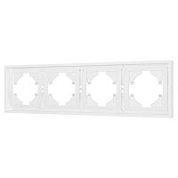 Рамка пластиковая FRM-TENDO-PL-4-WH Arlight 053847