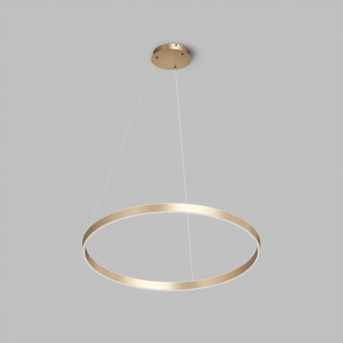 Светильник подвесной RAYDIA, 40 Вт, 3000–4000К, ?600?1500 мм, металл+акрил, матовое золото, свет вве фото 5