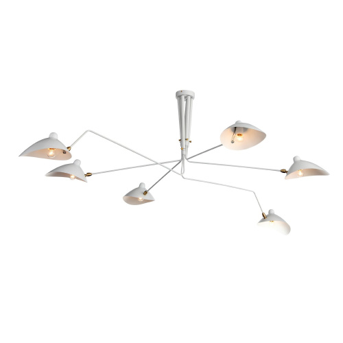 SL305.502.06 Люстра потолочная ST-Luce Белый/Белый E27 6*60W SPRUZZO фото 4 SL305.502.06 Люстра потолочная ST-Luce Белый/Белый E27 6*60W SPRUZZO фото 4