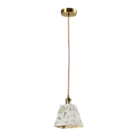 Светильник настенный из камня латунь E27 17см Zortes Terrazzo ZRS.1878.03