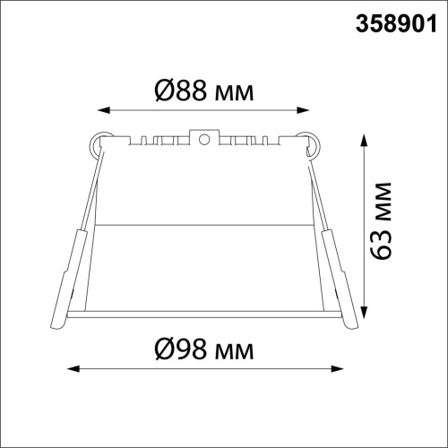 358901 SPOT NT22 536 белый Светильник встраиваемый светодиодный IP20 LED 4000К 12W 220V TRAN фото 3 358901 SPOT NT22 536 белый Светильник встраиваемый светодиодный IP20 LED 4000К 12W 220V TRAN фото 3