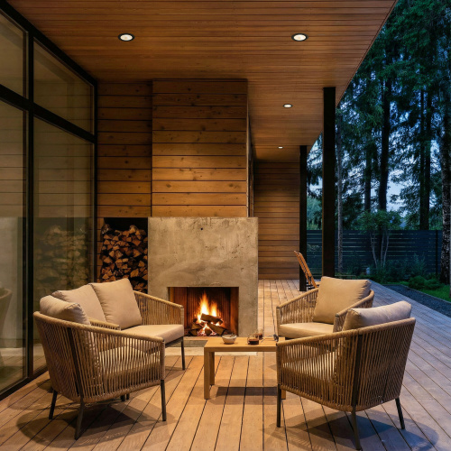 Встраиваемый точечный светильник IP54 35128/U черный фото 2