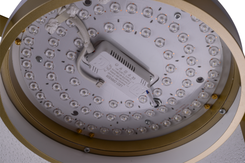 Накладной светильник с подсветкой золото LED 48+15Вт D40см Zortes GERDA ZRS.1097.40 фото 20