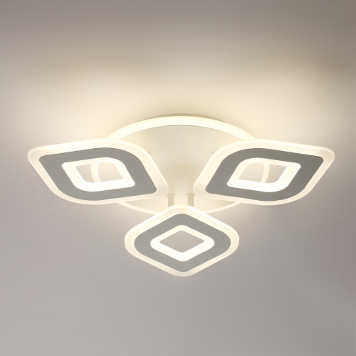 8255/62CL LEDIO LN 000 белый, металл/акрил Светильник потолочный с ПДУ LED 62W+подсветка 220V VIKKI фото 2 8255/62CL LEDIO LN 000 белый, металл/акрил Светильник потолочный с ПДУ LED 62W+подсветка 220V VIKKI фото 2