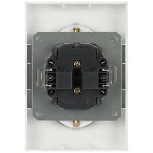 Розетка ЭРА Arktik 16-2107-08 без заземления двойная 2X2P 16А-250В белый матовый Б0071688 фото 4