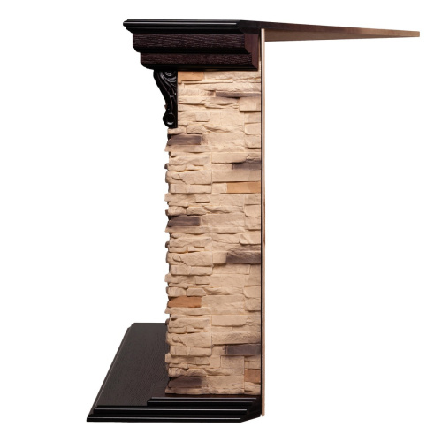 Каминокомплект DUBLIN CORNER ROCK/ДУБЛИН УГЛ. РОК Античный дуб с очагом Электроочаг KENDAL/КЕНДАЛ 24 фото 7