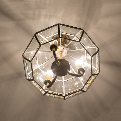 Citilux Гера-2 CL444230 Люстра подвесная витражная Бронза фото 5 Citilux Гера-2 CL444230 Люстра подвесная витражная Бронза фото 5