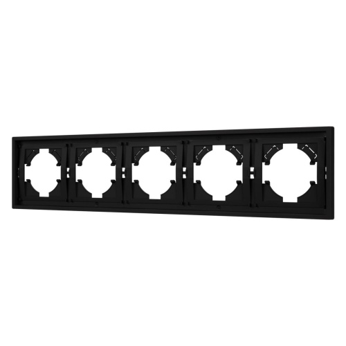 Рамка пластиковая FRM-TENDO-SFPL-5-BK Arlight 054657 Рамка пластиковая FRM-TENDO-SFPL-5-BK Arlight 054657