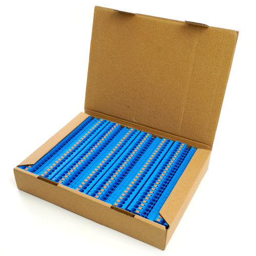 Зажим пружинный, 2-проводной проходной ЗНИ - 4 , JXB PT 4, синий LD572-2-40 фото 5