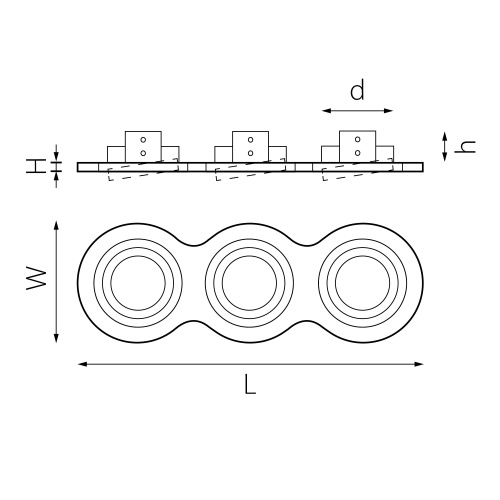 i636070707 Светильник INTERO 16 Triple ROUND (217636+217607+217607+217607) фото 2 i636070707 Светильник INTERO 16 Triple ROUND (217636+217607+217607+217607) фото 2