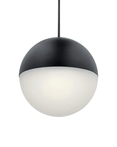 Большой чёрный светильник “Уорд” с белым плафоном Большой чёрный светильник “Уорд” с белым плафоном