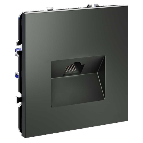 Розетка компьютерная встраиваемая Voltum S70 RJ45 кат.6, (титан) VLS060106 Розетка компьютерная встраиваемая Voltum S70 RJ45 кат.6, (титан) VLS060106