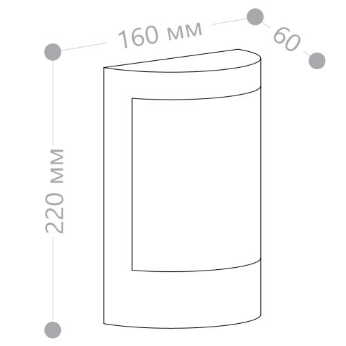 Светильник садово-парковый Feron DH018, на стену,E27 230V, серый фото 7