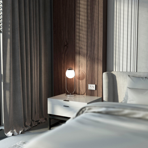 Рамка из поликарбоната для двойной розетки Hammer серебряный W0082406 фото 4