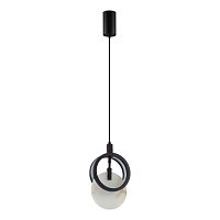 5422/17L HIGHTECH ODL_EX25 083 черный/металл/алебастр Подвес LED 17W 3000K 986Лм MERCURY