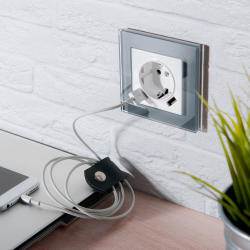 Рамка из стекла на 1 пост Favorit серый W0011115 фото 4