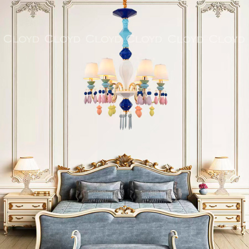 Люстра Cloyd LOTTIE-A C6 / Ø56 см- цветная керамика - золото (арт.11043) фото 2 Люстра Cloyd LOTTIE-A C6 / Ø56 см- цветная керамика - золото (арт.11043) фото 2