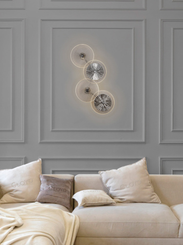 Бра Cloyd HELION W4 / выс. 62 см - хром - зеркальн.стекло (арт.20122)