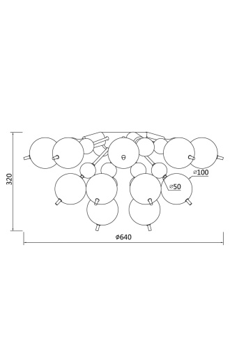 Потолочный светильник Maytoni MOD133CL-04CH фото 6 Потолочный светильник Maytoni MOD133CL-04CH фото 6