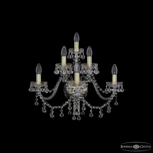 Бра хрустальные 1409B/3+2+1/240 G Бра хрустальные 1409B/3+2+1/240 G