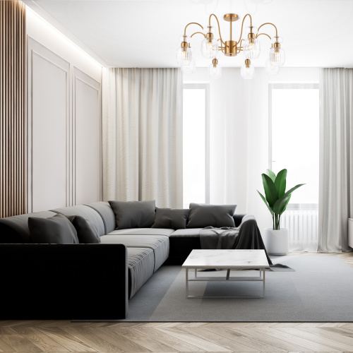 Светильник на штанге Escada 1141/8PL E14*60W Antigue copper/Clear фото 2