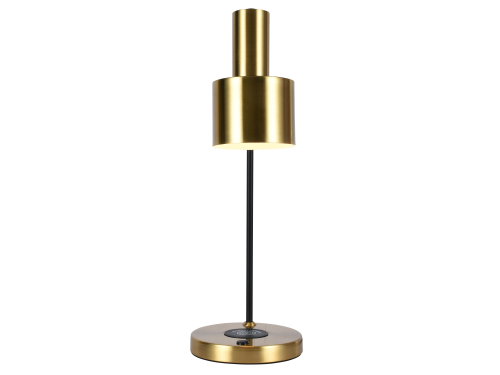 Настольная лампа латунь E27 беспроводная зарядка 55см Zortes DESKLIGHT ZRS.1066.03 фото 6