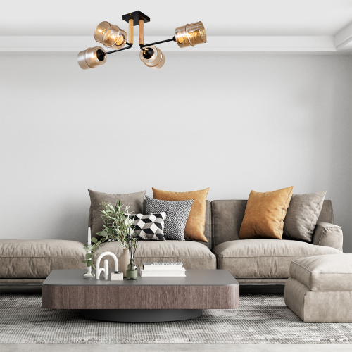 Потолочный светильник Escada 699/4P E27*60W Black фото 6