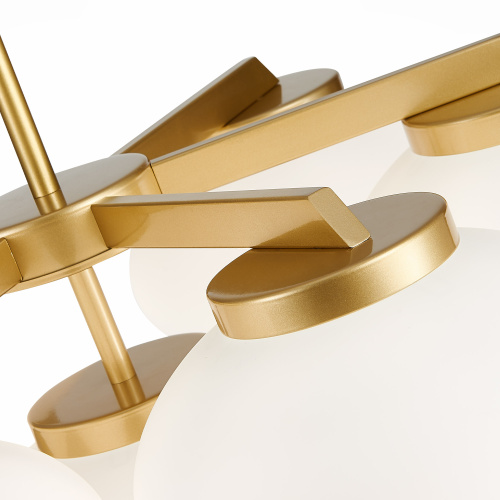 SL1503.203.07 Люстра потолочная ST-Luce Золотистый/Белый E27 7*40W MODICA фото 2