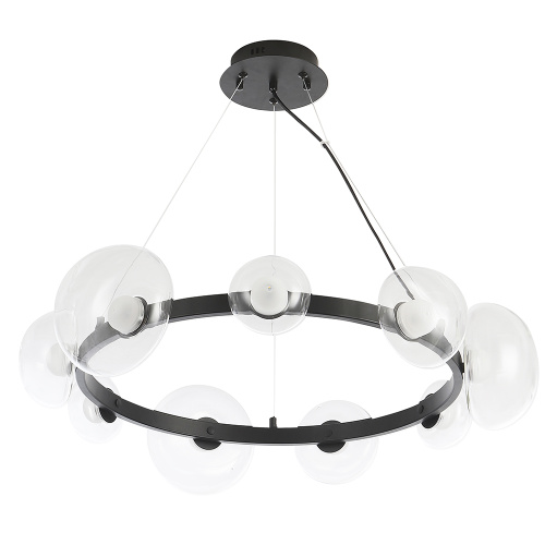 Люстра Crystal Lux BOSQUE SP9 BLACK/TRANSPARENT фото 2