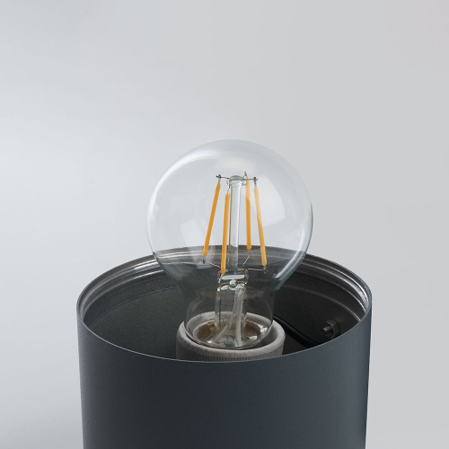 Светильник садово-парковый Feron DH0802, на стену вверх/вниз,  2*E27 230V, серый фото 5