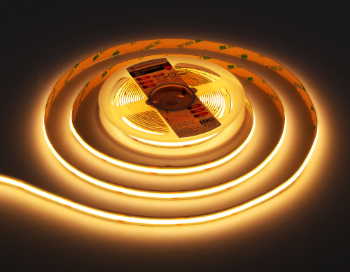 Светодиодная лента 24В COB 528Led 14Вт/м 3000K IP20 5м фото 3