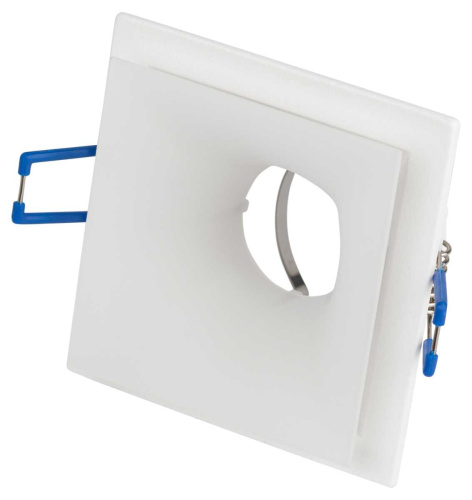 Светильник встраиваемый декоративный ЭРА KL102 WH под лампу MR16 GU5.3 белый Б0056350 фото 4